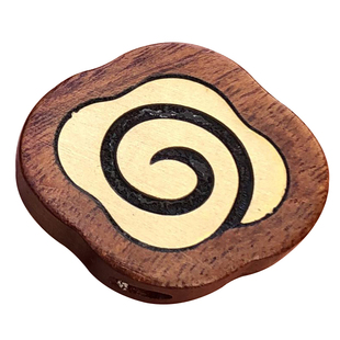 檀木小配件 祥云桃花福悟字DIY手工挂件中式文玩天然紫檀隔珠散珠