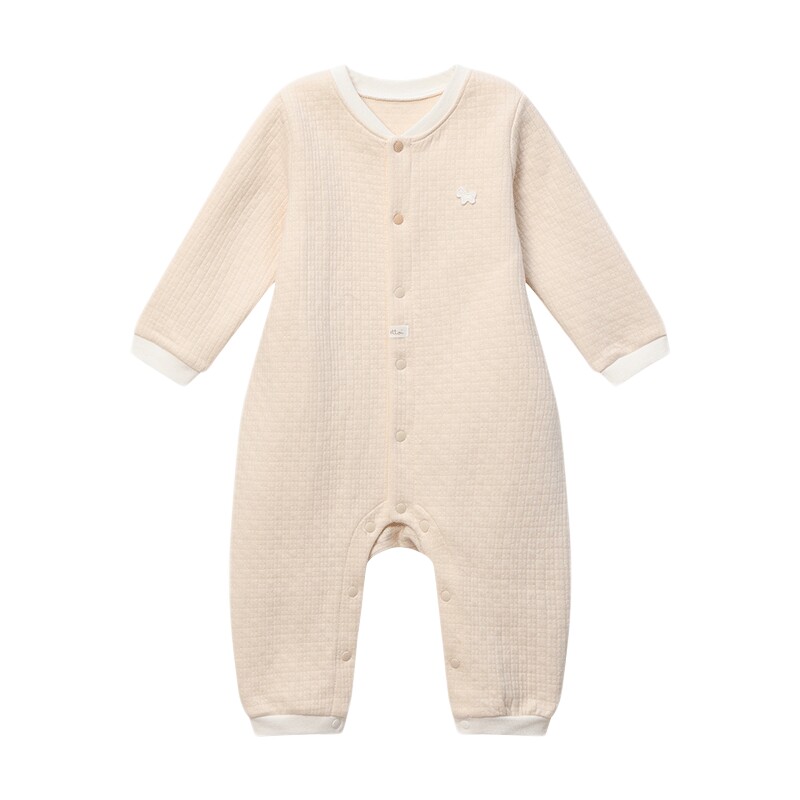朗姿童装/ETTOI爱多娃婴幼儿连体服男女童长袖棉质爬服冬季新款