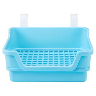 兔兔厕所大号防喷尿双层分体式防掀翻兔子专用屎尿盆安哥拉兔厕所