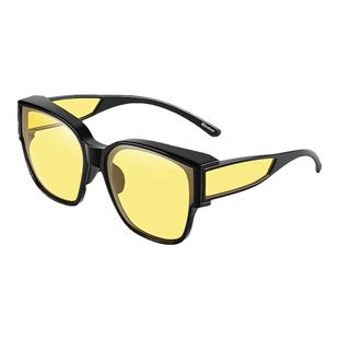 日夜两用开车专用偏光近视套镜防远光夜视镜男女驾驶墨镜眼镜HUD