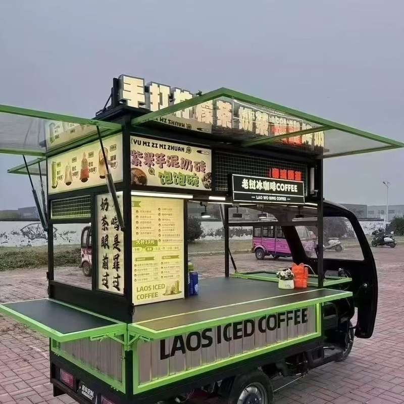 电动三轮摆摊三轮车多功能餐车商用早餐流动烧烤炸串小吃专用夜市