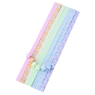 幸运星玻璃瓶子折纸夜光折纸五角星星条星星纸许愿星星手工折纸