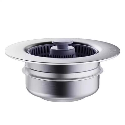 水槽下水不锈钢漏水塞防臭神器