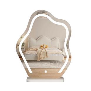 云朵化妆镜LED台式桌面带灯梳妆镜轻奢高级智能镜卧室梳妆台镜子