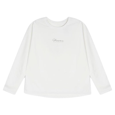 GLOBAL WORK T恤女2026春季新款简约日常含棉印花长袖上衣580930