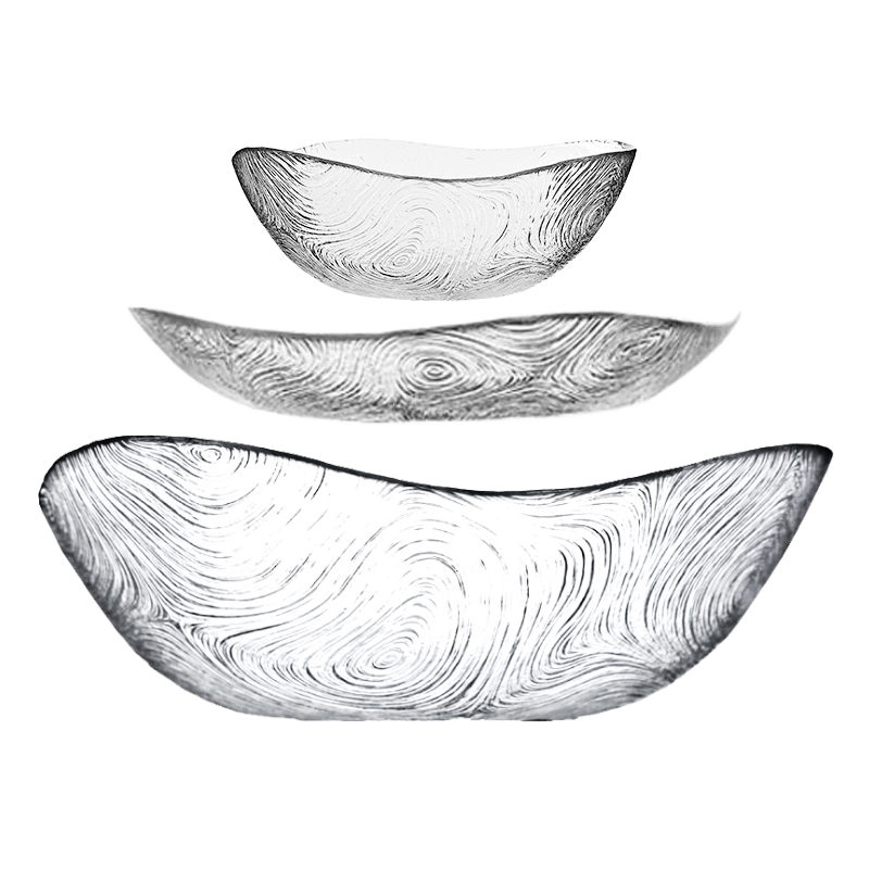 【自营】进口玻璃碗水果沙拉碗家用面碗汤料套装帕琦汤碗大碗碗盘