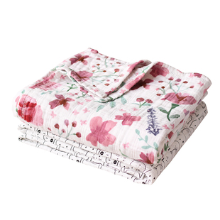 伯斯马丁纱布婴儿浴巾宝宝新生儿童浴巾纯棉吸水家用洗澡包被裹巾