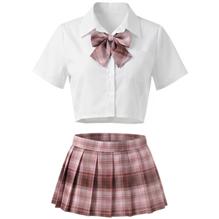 一只桃「青涩学妹」性感睡衣JK制服情趣cos角色扮演纯欲qqny