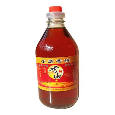 正宗小磨香油500ml无添加芝麻油