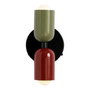 中古壁灯奶油风双头卧室床头灯餐厅法式灯新款创意民宿北欧灯具