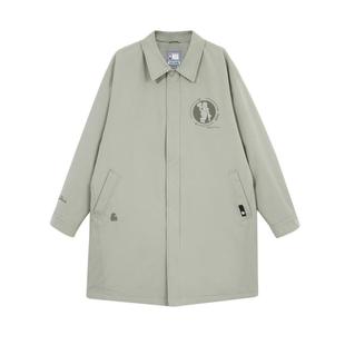 t区绫致杰克琼斯NBA联名凯尔特人队冬翻领长款刺绣装饰羽绒服男