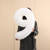 Белый цифровой воздушный шар, 32 дюймов