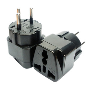 中东式以色列标留学电源转换插头适用于以色列旅游转换插座转接器