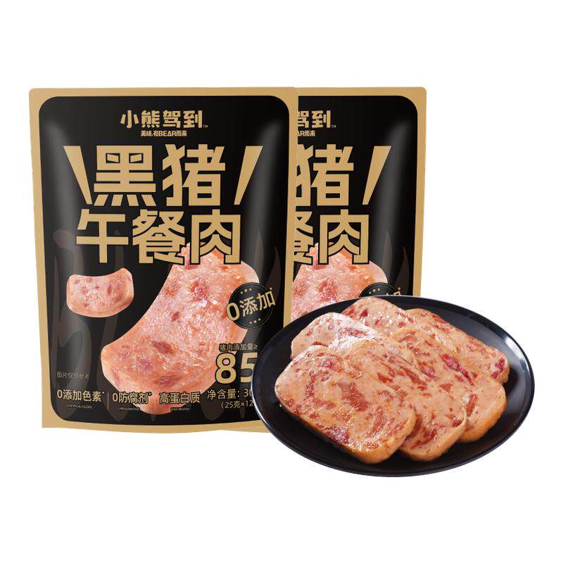 小熊驾到黑猪午餐肉300g