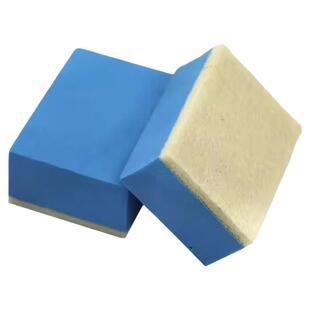 汽车美容玻璃油膜海绵块羊毛毡材质洗油膜祛除研磨手磨块去油清洁