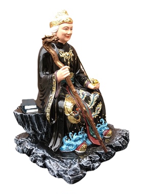 树脂黑老太铁刹山黑妈妈神像摆件