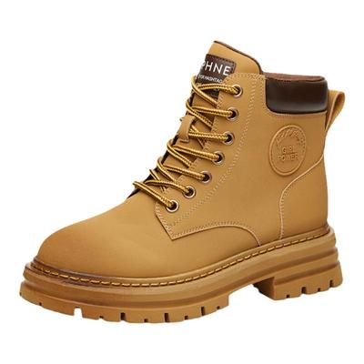 达芙妮爆款推荐真皮大黄靴马丁靴