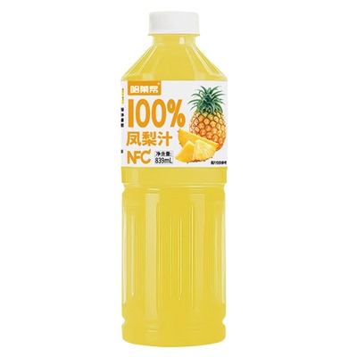 100%凤梨汁零添加839ML大瓶畅饮