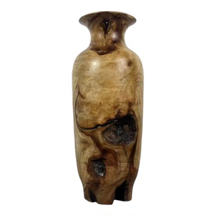 天然风化枯木禅意中式家居雷击木雕玄关摆件空心朽木实木花瓶软装