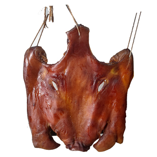 腊猪脸肉湖南特产正宗农家自制烟熏整个腊猪头皮肉猪嘴肉咸肉腊肉