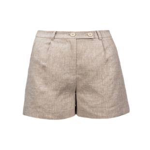 THE EASE舒适派【胶囊衣橱亚麻西裤】精工细作进口雨露麻西装短裤