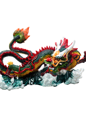 2024新款陶瓷纯手工生肖龙摆件