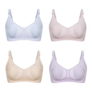孕妇哺乳内衣夏季超薄透气防下垂聚拢产后喂奶专用文胸可睡觉穿