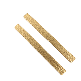 铜镇尺锤目纹黄铜镇纸手工制纯铜镇纸镇尺压纸书镇中国风文房用品