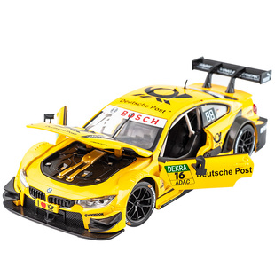 1:24彩珀宝马M4赛车合金车模男孩大号赛车合金车礼物仿真汽车模型