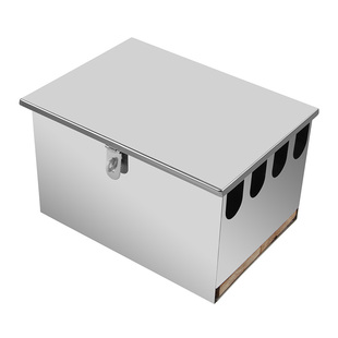 刀架不锈钢刀具收纳盒带盖商用带锁刀具盒四格刀箱学校厨房放刀盒