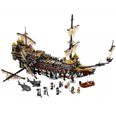 加勒比海盗船沉默玛丽号拼装积木