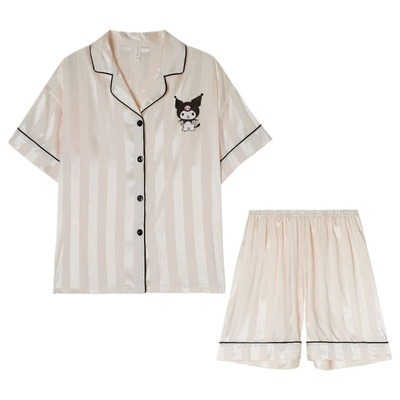 冰丝睡衣女款夏季短袖家居服