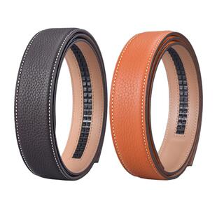 不带头皮带男真皮头层牛皮自动扣腰带条无头3.5纯带身3.4无扣932