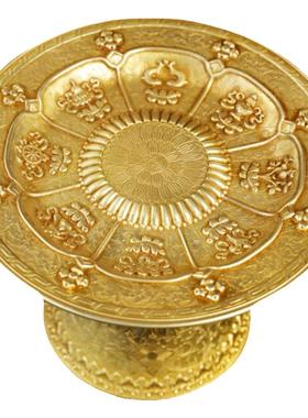 多用托盘黄铜曼扎盘糕点高脚供盘