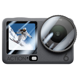 适用于大疆Osmo Action6运动相机保护膜高清防爆osmo action六代相机屏幕高清保护贴膜镜头防刮保护膜配件