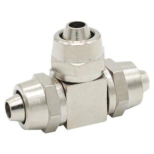 气动元件螺纹直通8mm气管弯头三通四通4/6/10/12mm软管快拧铜接头