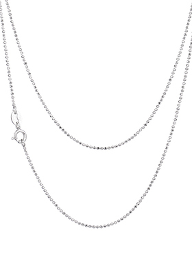 925银闪珠链女款银链子