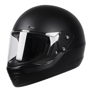 复古全盔小盔体机车骑行头盔轻便透气巡航踏板头盔摩托车通勤头盔