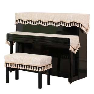 高档轻奢钢琴防尘罩高级感钢琴盖布现代简约琴罩美式钢琴套半罩套