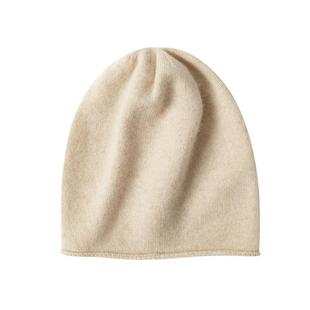 特价处理100纯羊绒帽子女包头保暖男女款卷边山羊绒纯色针织帽冬