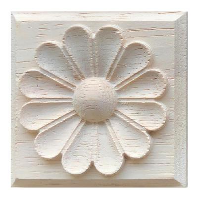 东阳木雕实木欧式迷你方块装饰花