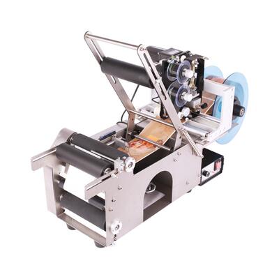 银泰圆瓶一体机标签贴批号不干胶