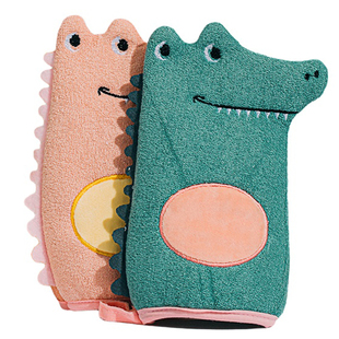 尹秀儿童搓澡巾无痛搓泥小孩专用洗澡巾手套可爱宝宝搓泥搓澡神器