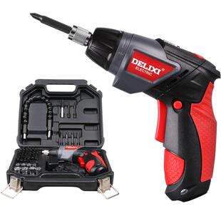 德力西电气电动螺丝批套装大扭力3.6V锂电充电式起子46件套螺丝刀