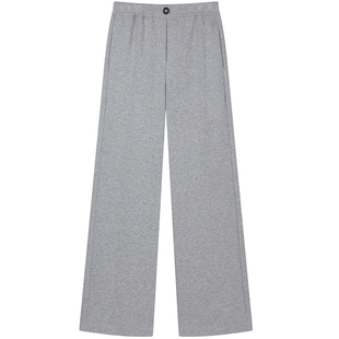 TeenieWeenie小熊女装卫裤冬季宽松日常简约直筒裤廓形梭织长裤