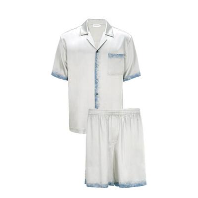 MANITO/曼尼陀IInkmark 男士桑蚕丝短袖家居服套装