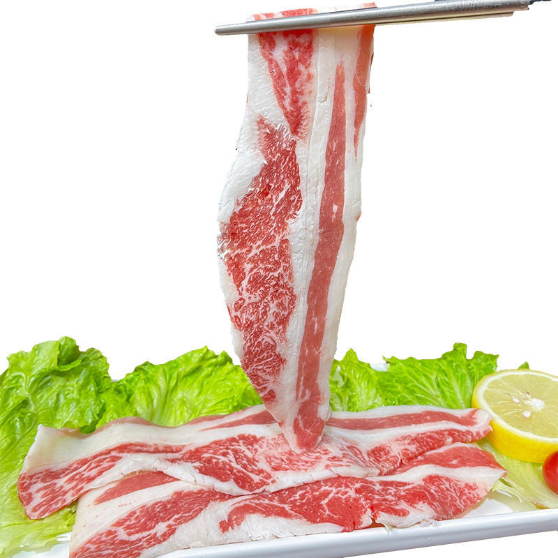 小游肉铺俄罗斯谷饲安格斯肥牛卷原切火锅烤肉食材牛肉卷片包邮