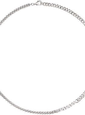 白糖锆石蛇骨链镶嵌小众