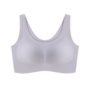 无痕内衣女小胸聚拢夏季薄款运动一体美背心式固定杯无钢圈文胸罩