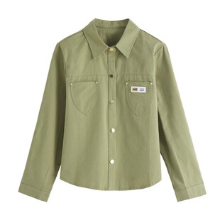 纯棉衬衫外套女小个子短款上衣衬衫2026年春秋原创减龄时尚衬衣女